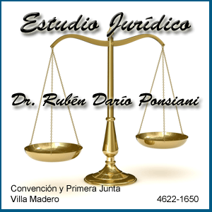 Estudio Jurdico -  Dr. rubn Daro Ponsiani  - Profesionales Bonzi Web - Aldo Bonzi